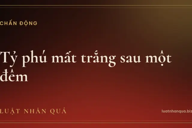 Tỷ phú mất trắng sau một đêm